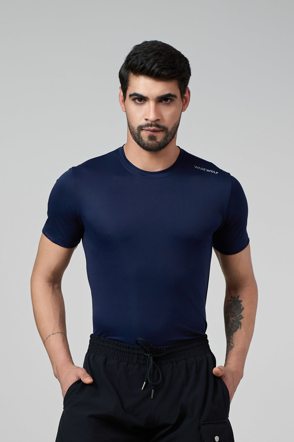 Terra WolfSkin Fitness T-Shirt Navy