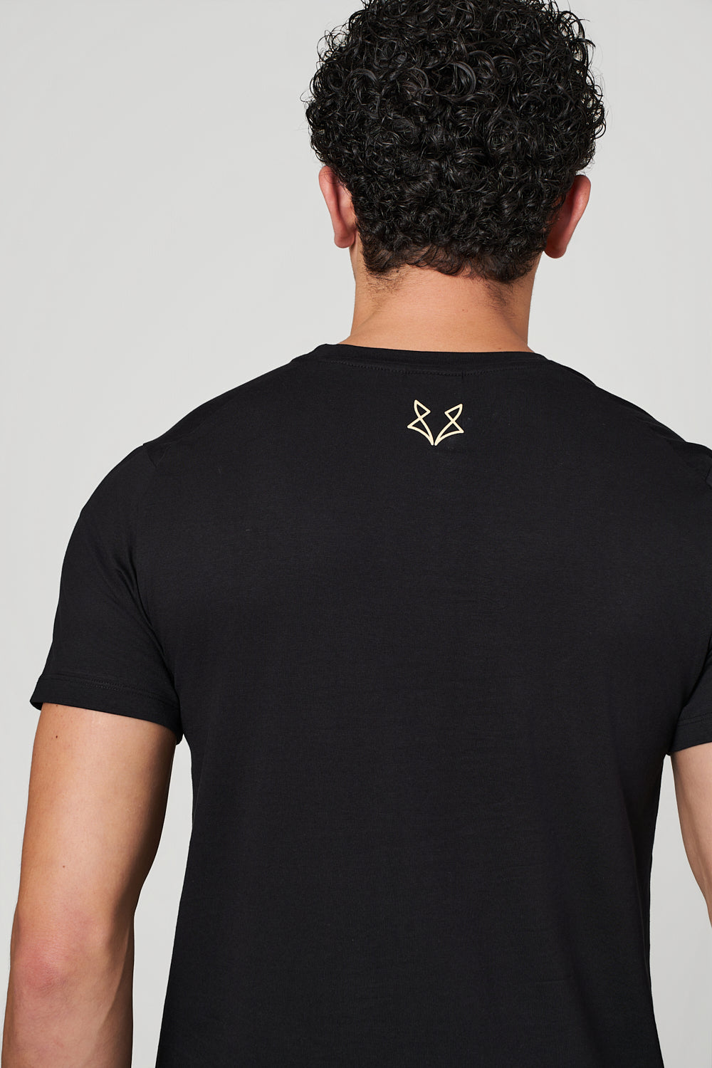 Warewolf Regular Fit The Statement WolfKnit Sportswear Crewneck – Cotton T-shirt, 4-Way Stretch, Comfort – Black