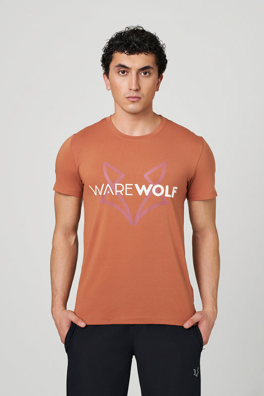 Peach Soul WolfKnit Sportswear Crewneck for men – Cotton T-shirt, 4-Way Stretch, Comfort