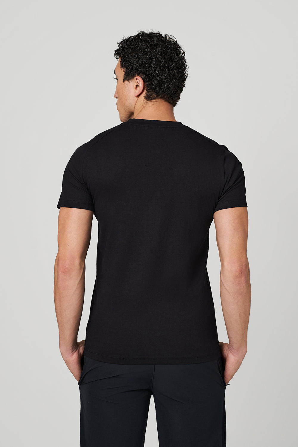 Warewolf Regular Fit Soul WolfKnit Sportswear Crewneck – Cotton T-shirt, 4-Way Stretch, Comfort – Black