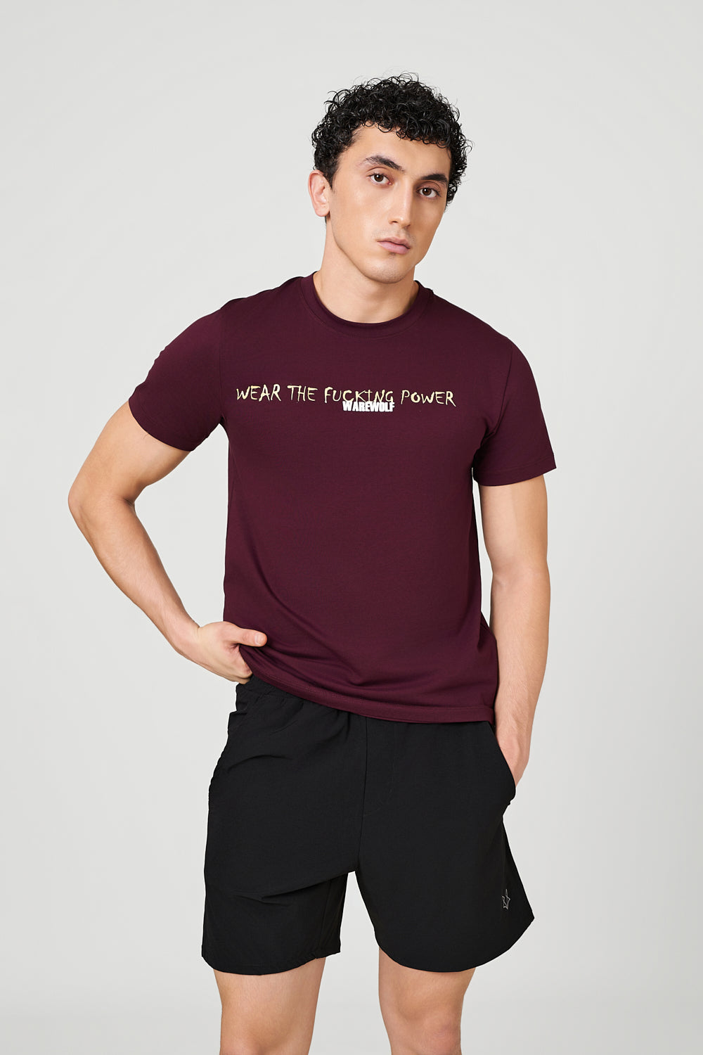 The Statement WolfKnit Sportswear Crewneck in Maroon – Regular Fit for training or everyday wear