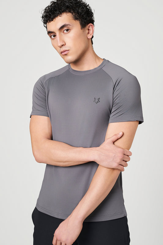 Grey Torque AlphaDri Running Top for men – Lightweight, Quick Dry