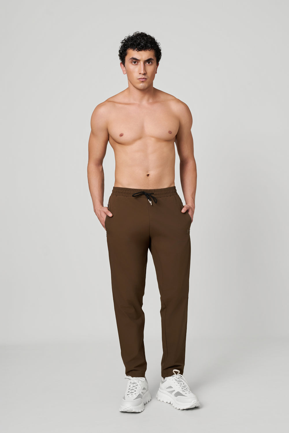 Drazil Regular Fit Airflex Track Pant Espresso