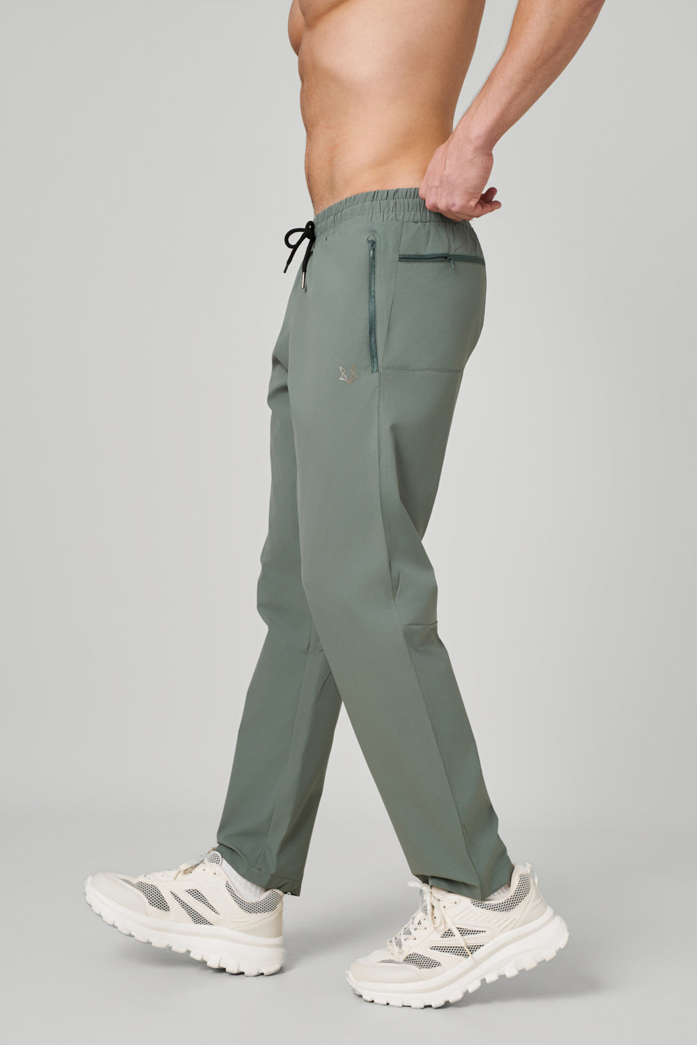 Warewolf Regular Fit Drazil AirFlex Track Pant – Lightweight, Quick Dry – Ash Green