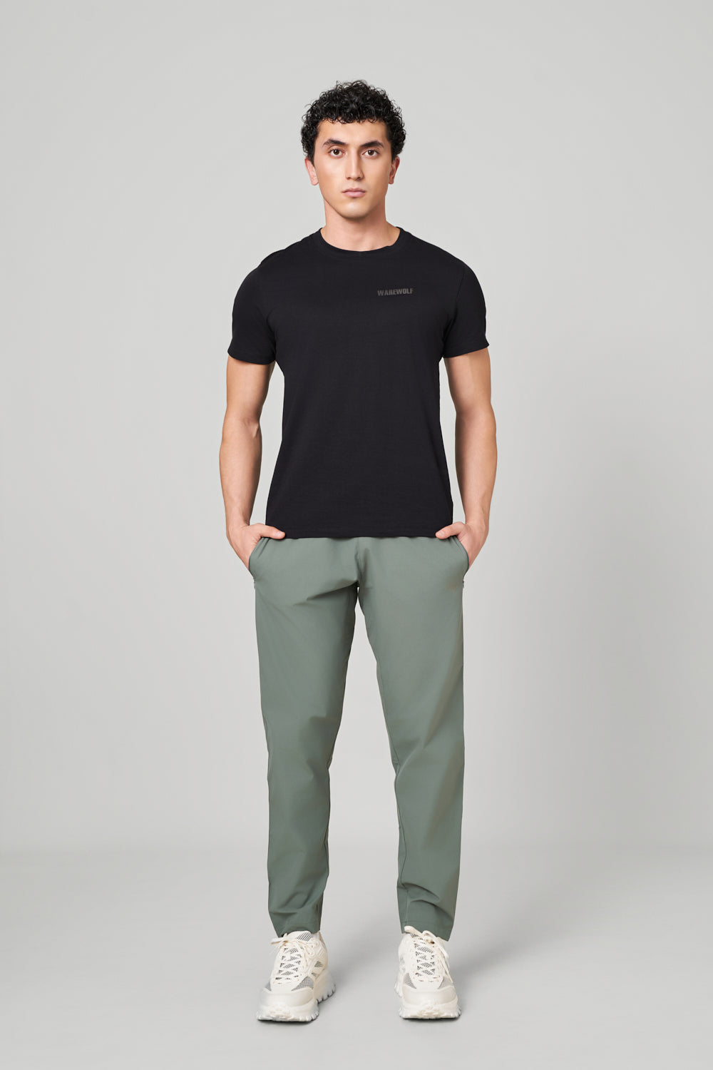 Drazil AirFlex Track Pant - Regular Fit Ash Green