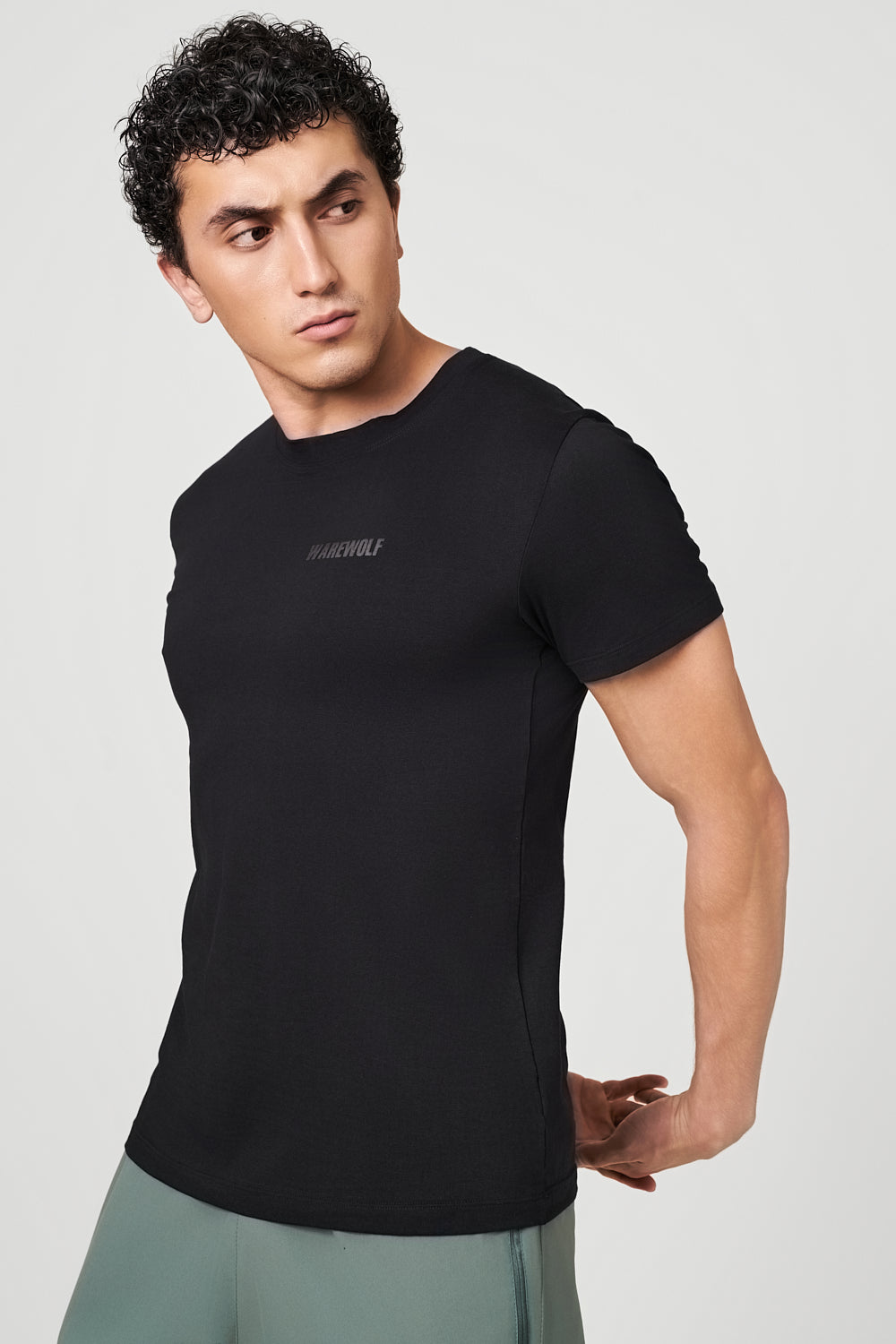 Stealth WolfKnit Sportswear Crewneck in Black – Regular Fit for training or everyday wear