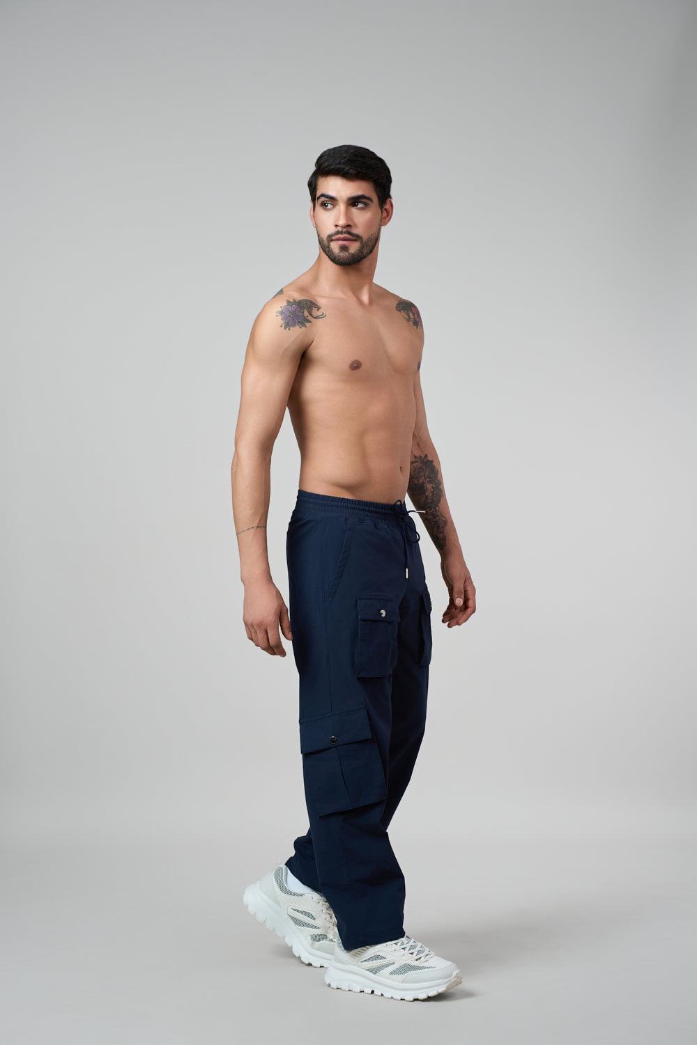 Canyon Cargo Nylon Track Pant Blue