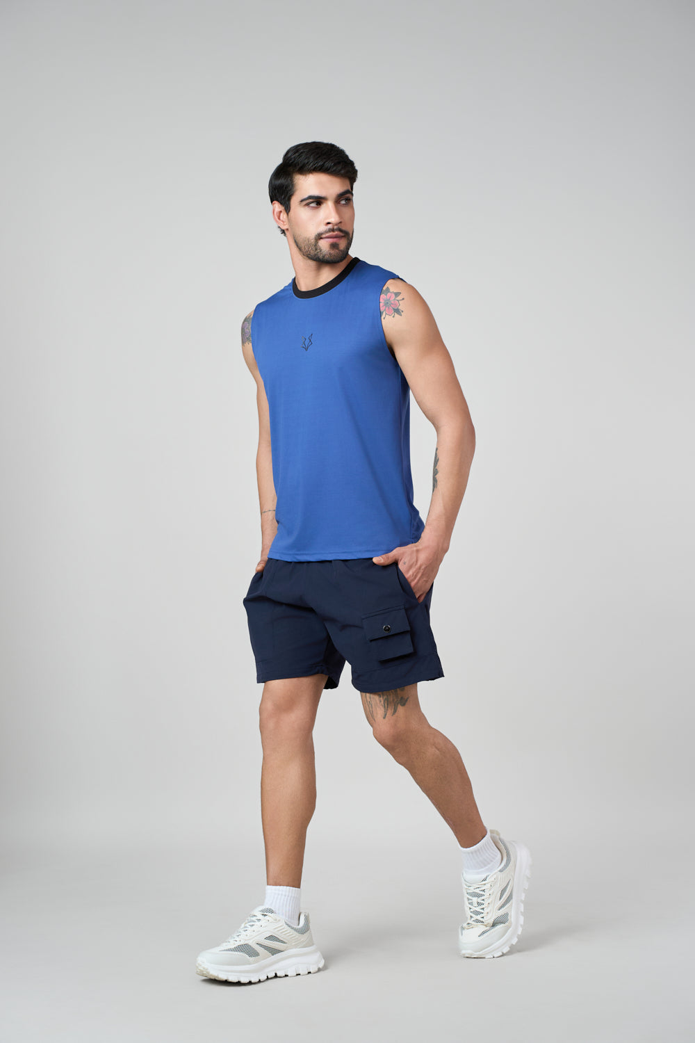 Ember Muscle Tank Blue