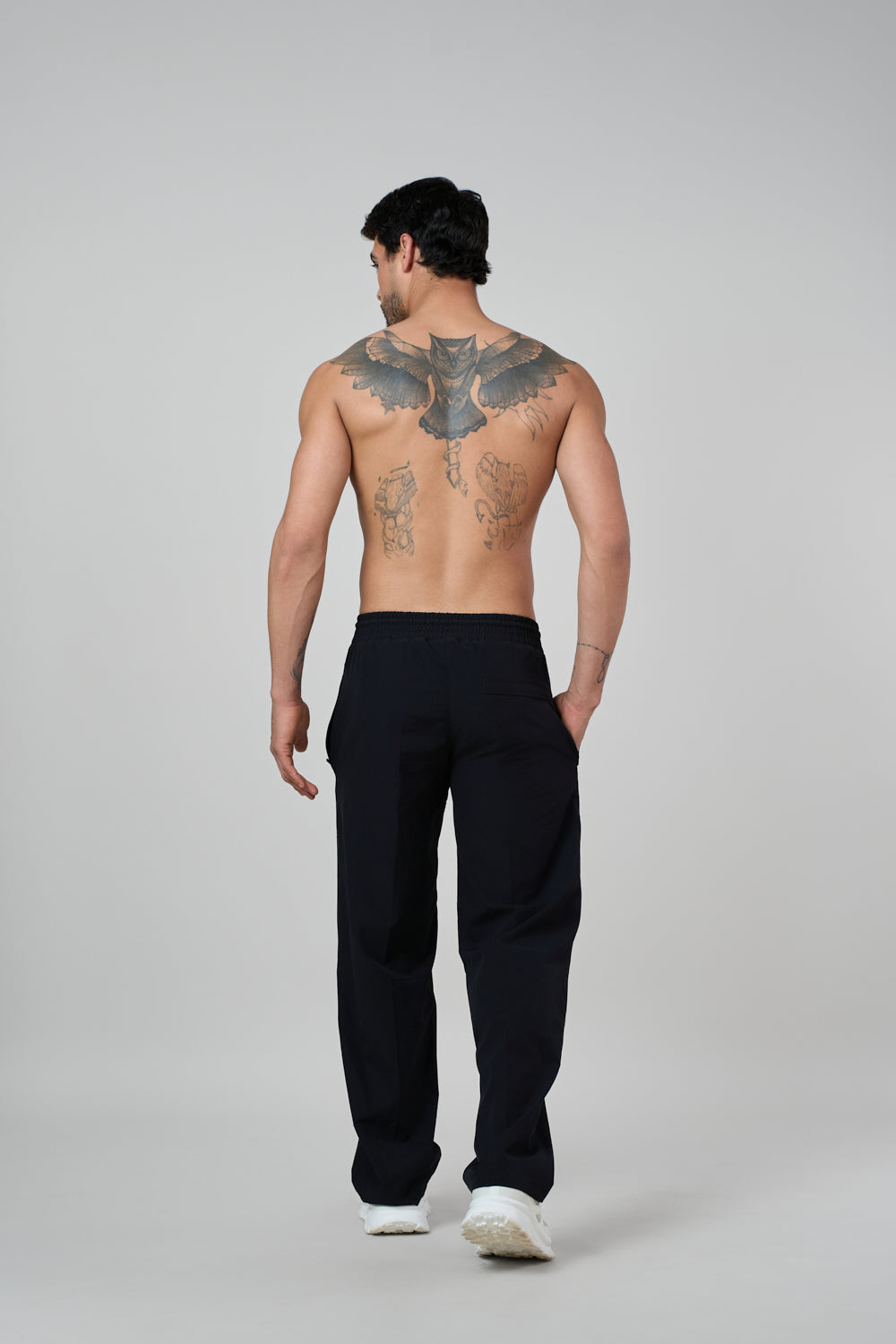 Savanna Relaxed Fit Nylon Trackpant Black