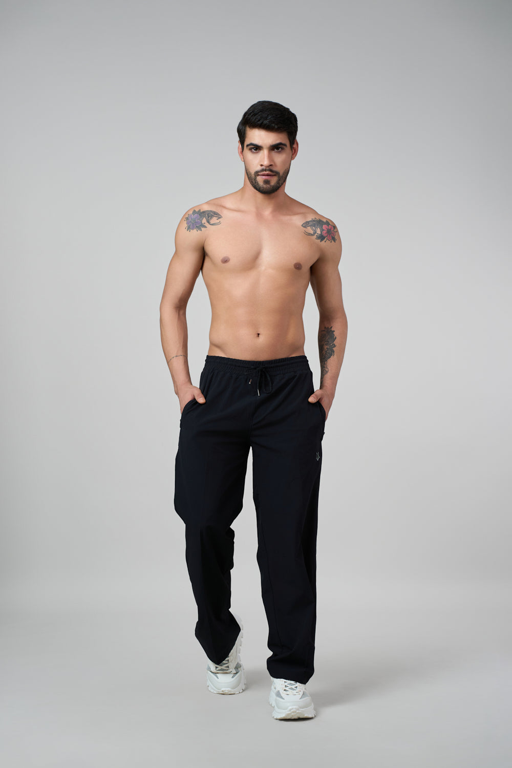 Savanna Relaxed Fit Nylon Trackpant Black