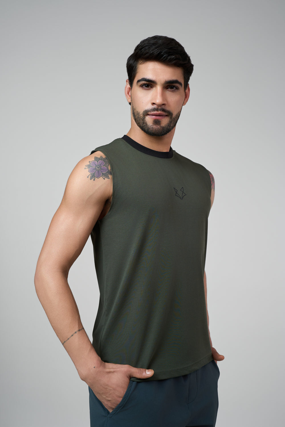 Ember Muscle Tank Green