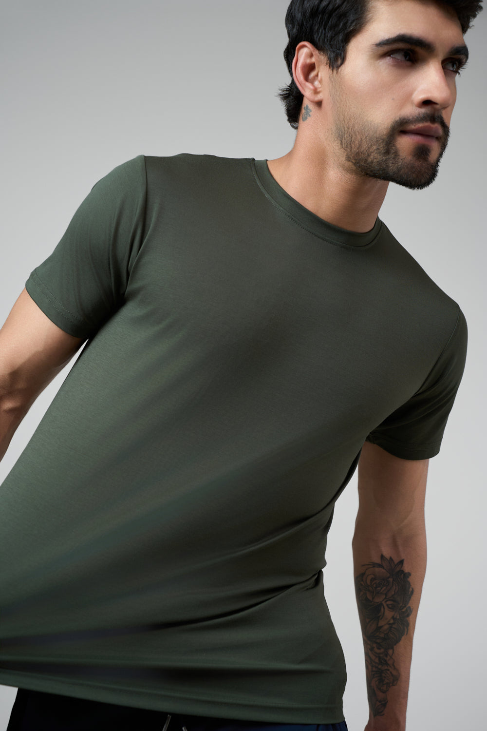 Green T-shirt front view