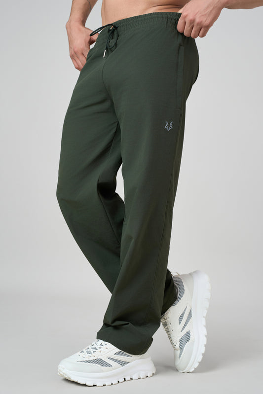 Savanna Oversized Straight Fit HowlFlex Track Pant Olive
