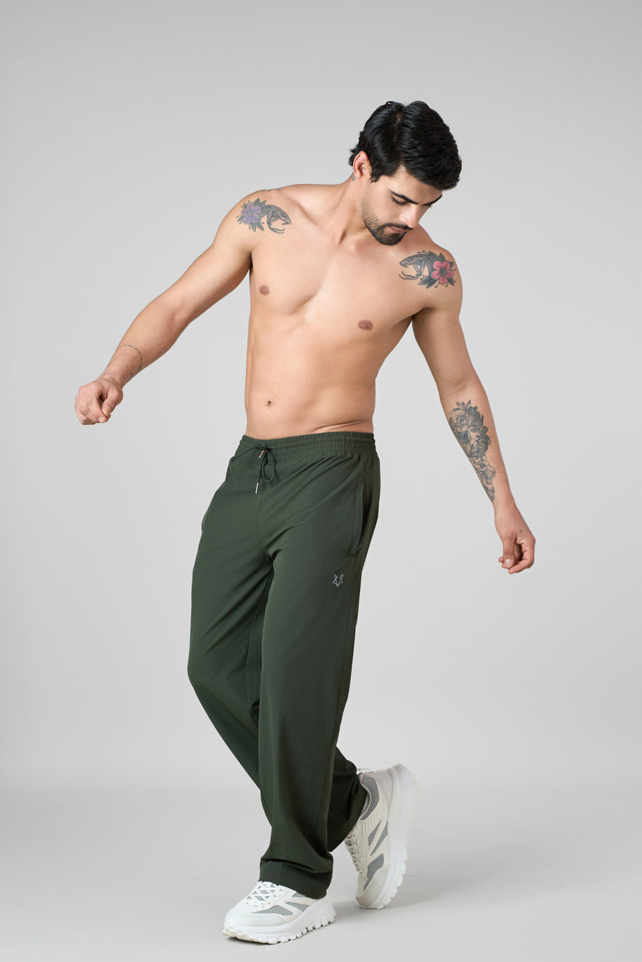 Savanna Relaxed Fit Nylon Trackpant Green