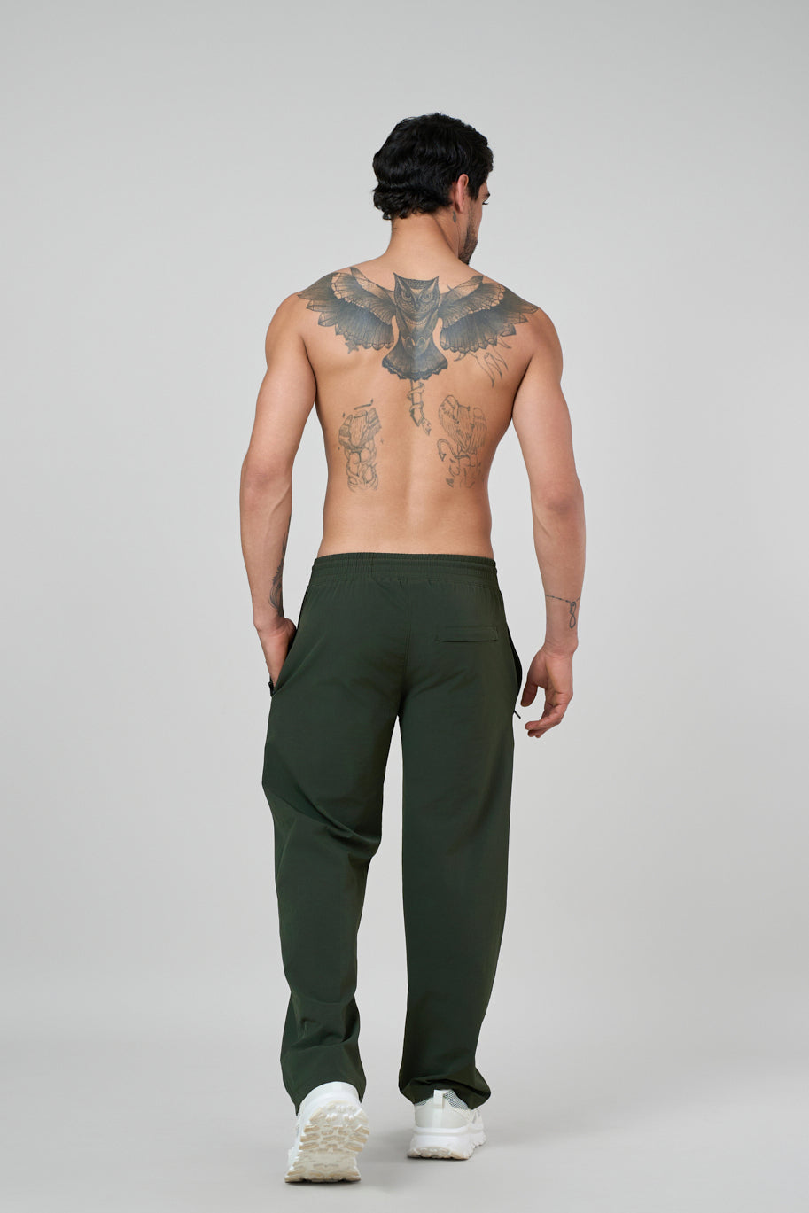 Savanna Relaxed Fit Nylon Trackpant Green