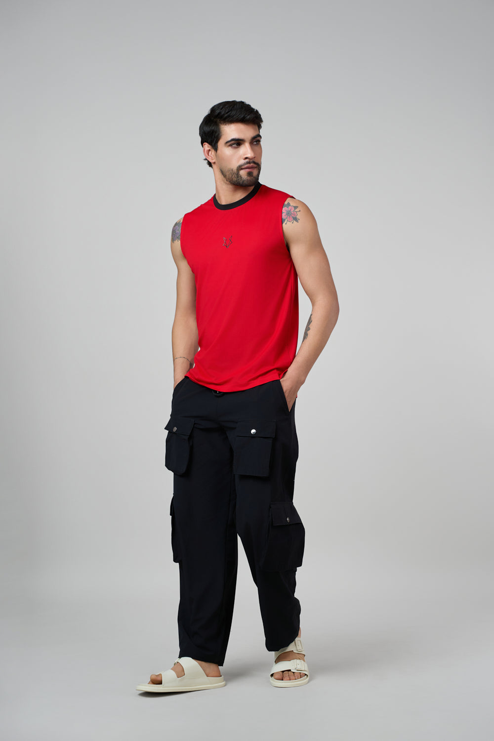 Ember Muscle Tank Red