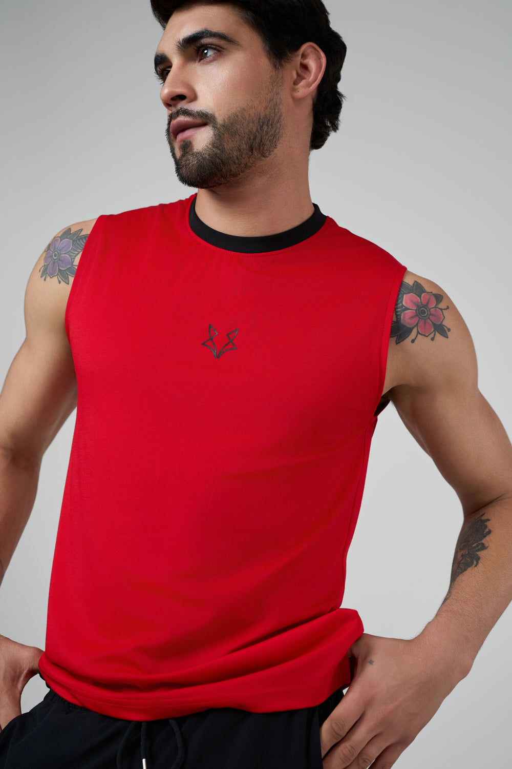 Ember Muscle Tank Red