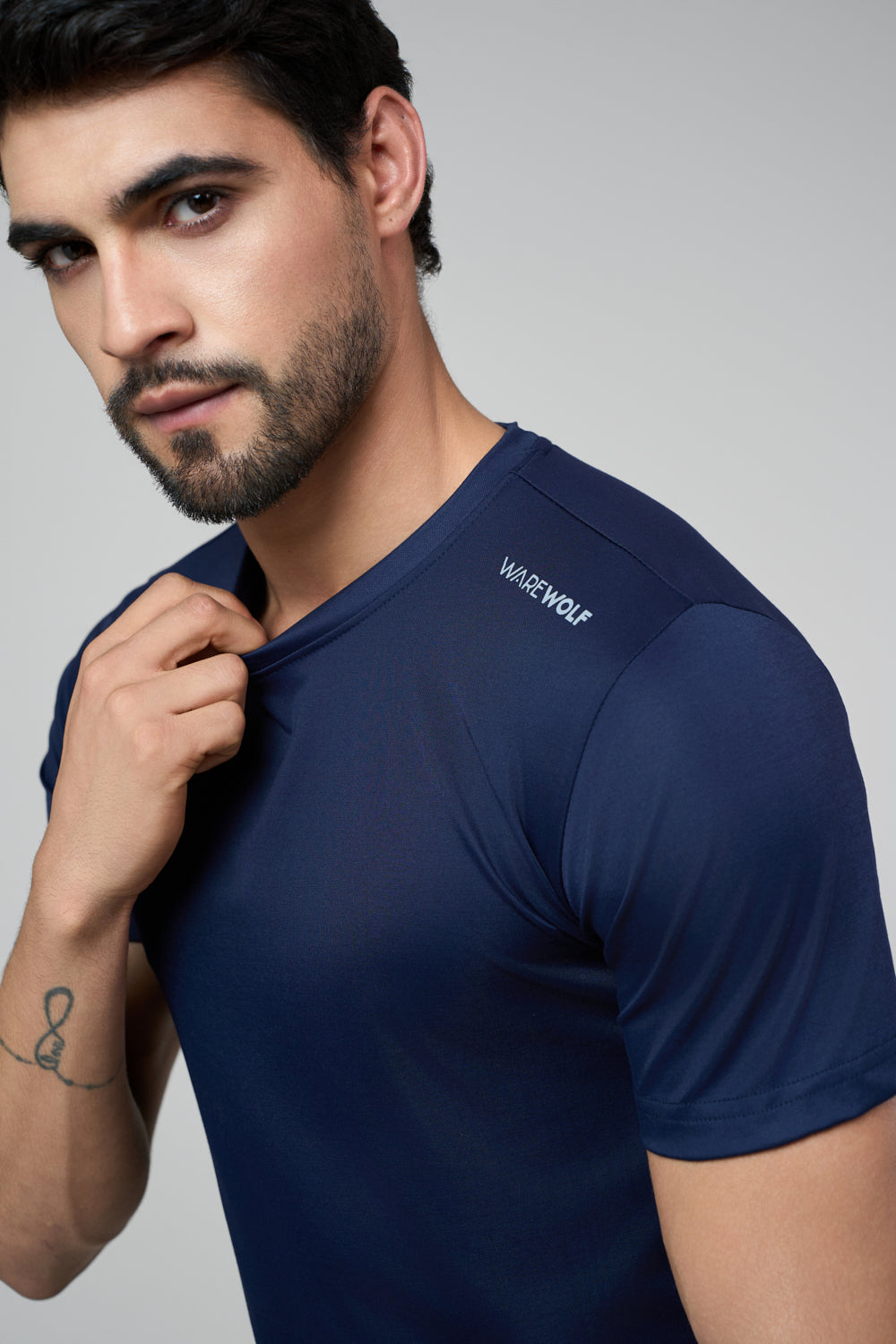 Terra Compressed Fit T-Shirt Navy