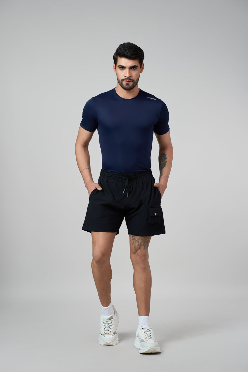 Terra Compressed Fit T-Shirt Navy