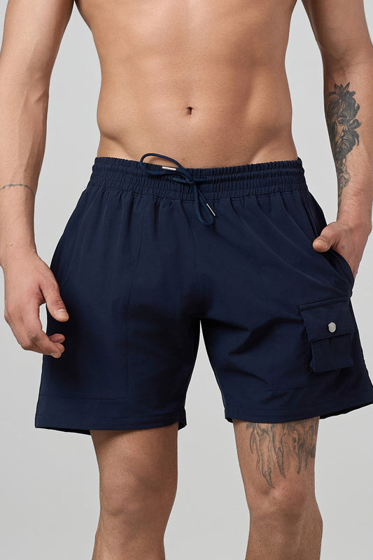 Oasis Cargo Nylon Shorts Blue