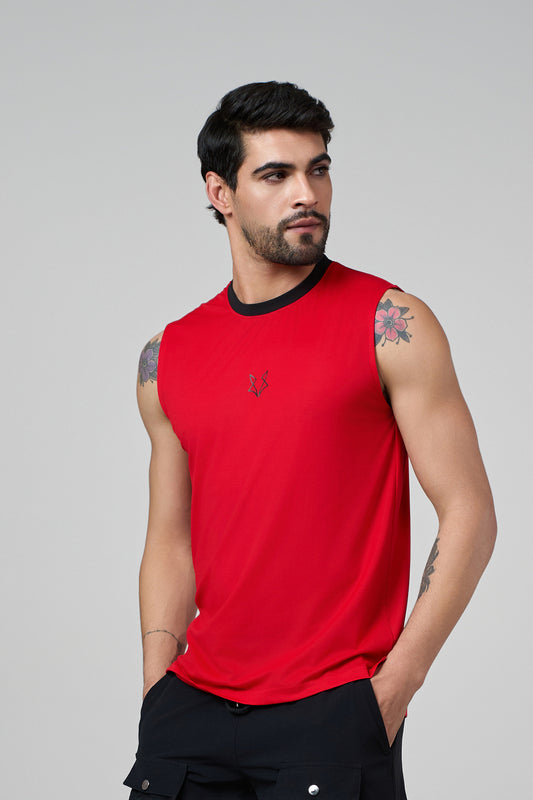 Ember Muscle Tank Red