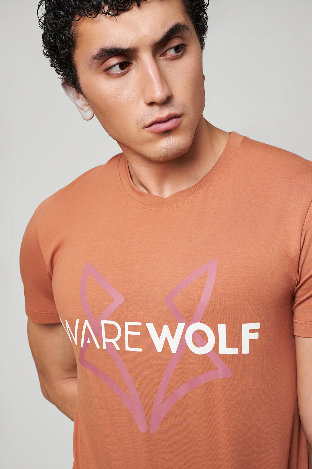 Soul WolfKnit Sportswear Crewneck in Peach – Regular Fit for training or everyday wear