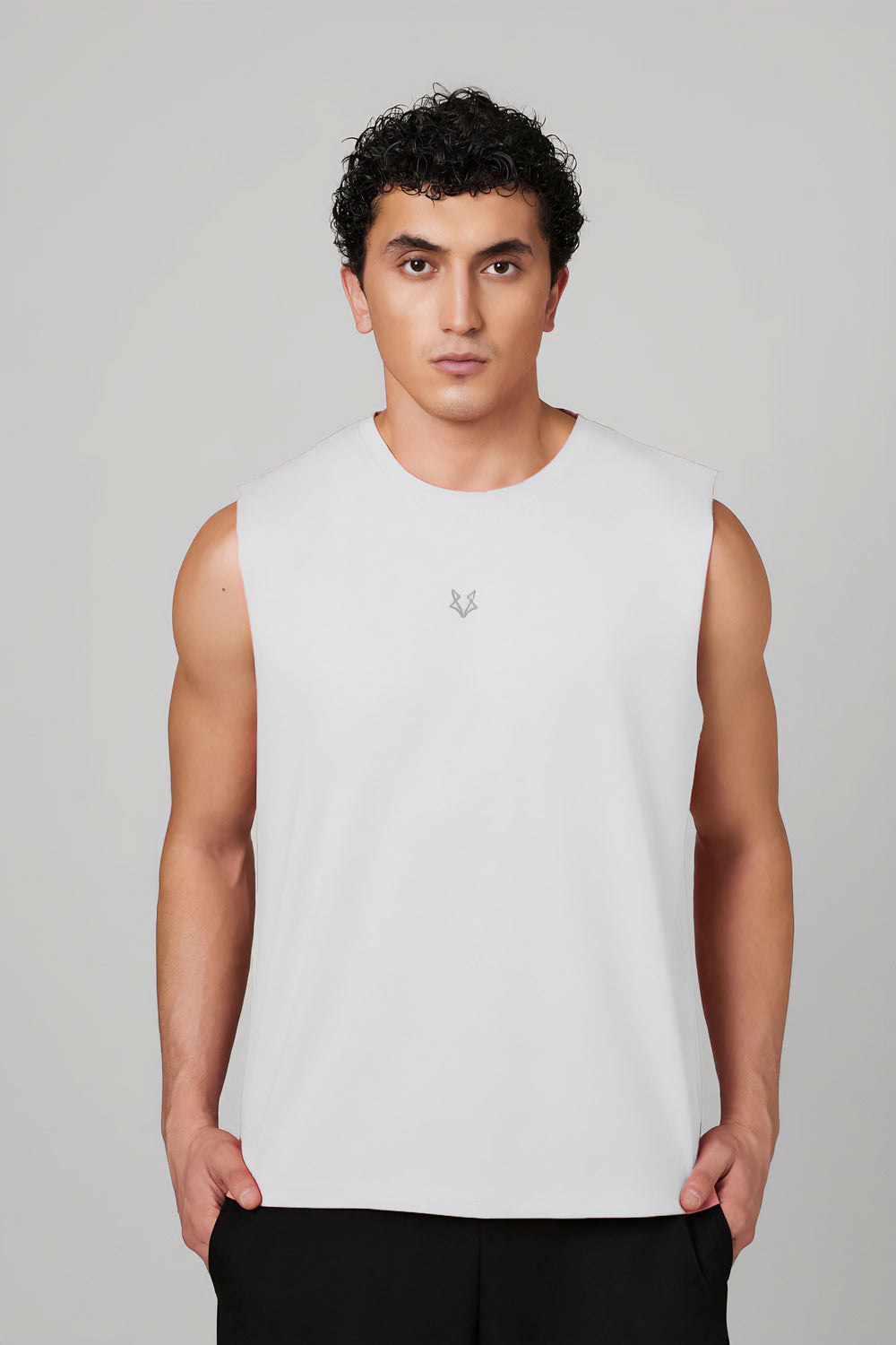 Raw WolfWeave Tank Top White