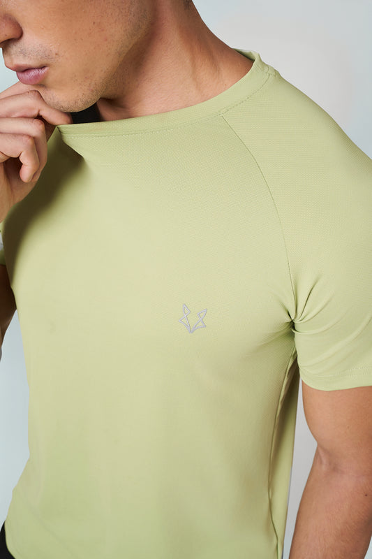 Warewolf Regular Fit Torque AlphaDri Running Top – Lightweight, Quick Dry – Green