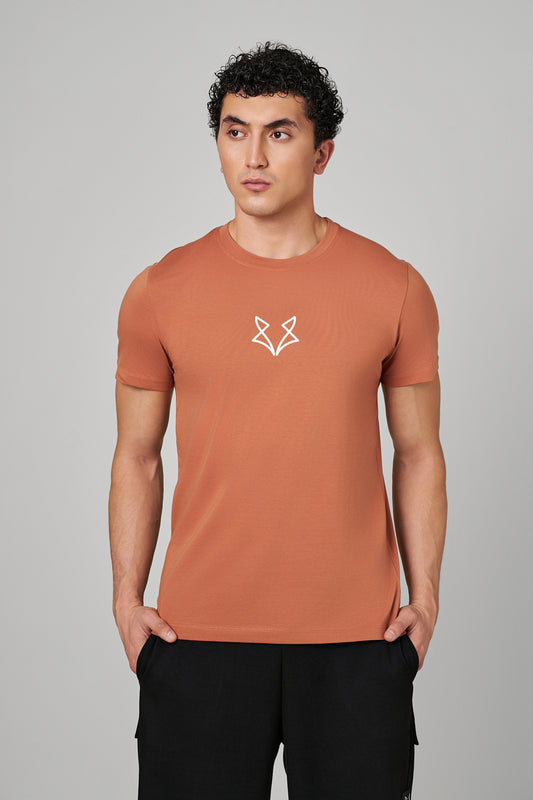 Peach Spot WolfKnit Sportswear Crewneck for men – Cotton T-shirt, 4-Way Stretch, Comfort
