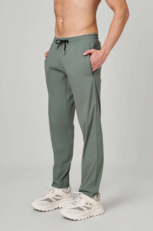 Drazil Regular Fit Airflex Track Pant Ash Green