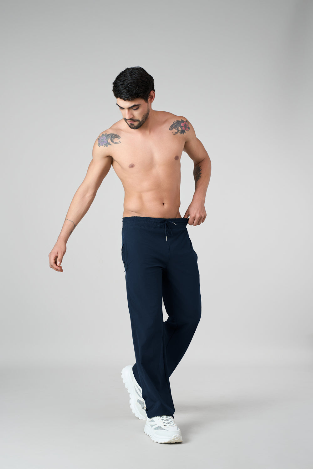 Savanna Relaxed Fit Nylon Trackpant Blue