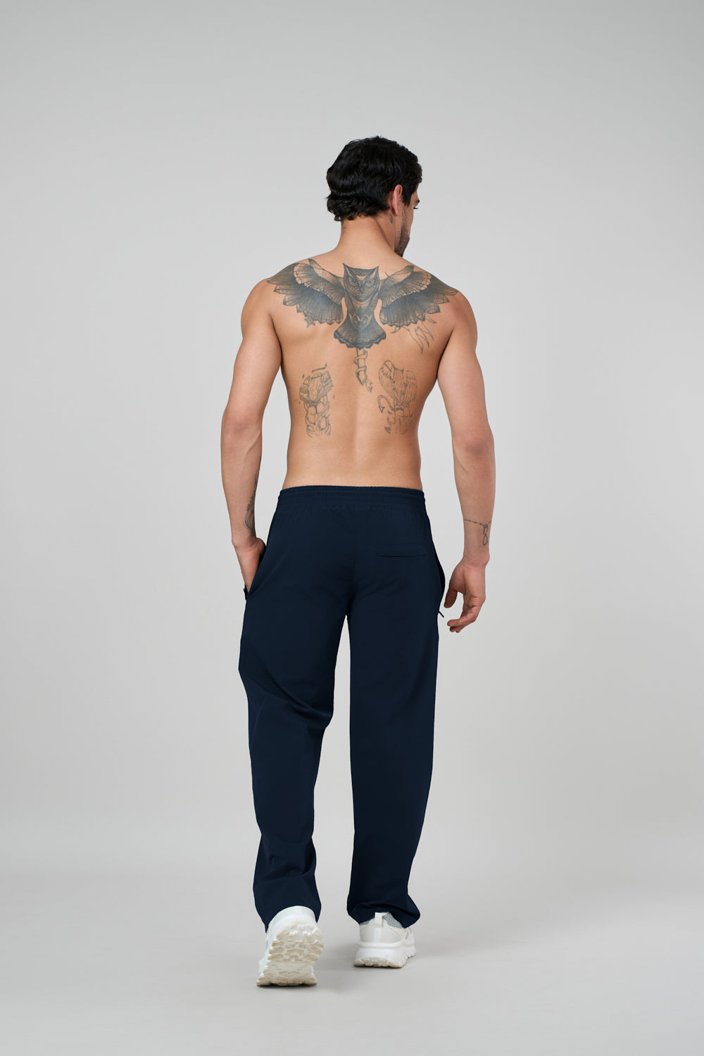 Savanna Relaxed Fit Nylon Trackpant Blue