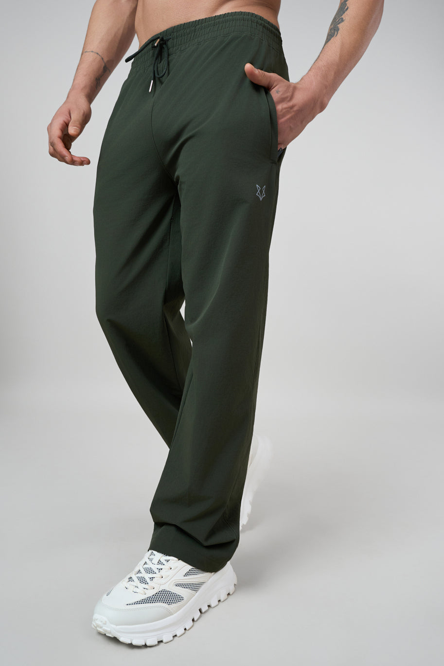 Savanna Relaxed Fit Nylon Trackpant Green